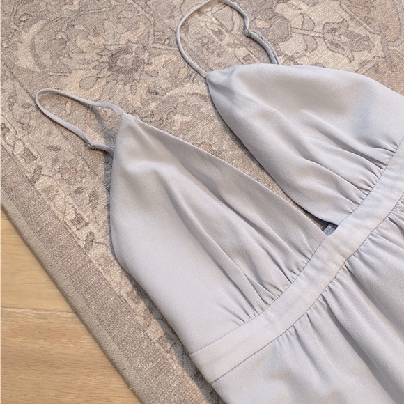 Beautiful Bridesmaid Dress in a Dusty Blue Grey - Picture 1 of 3